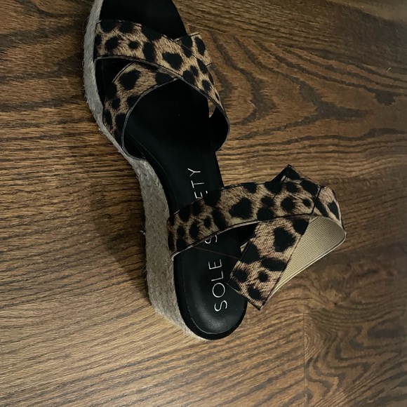 Sole society leopard espadrille - Picture 2 of 2